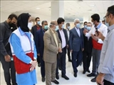 مشارکت داوطلبانه دانشجویان دانشگاه علوم پزشکی شهید بهشتی در طرح ملی واکسیناسیون کلانشهر تهران در باغ موزه دفاع مقدس