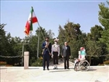 پرچمدار شمیراتی ایران در المپیک توکیو پرچم مقدس را دریافت کرد 