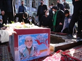 پیکر مطهر شهید سردار ایرلو در امامزاده صالح(ع) تجریش تشییع شد