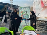 برپایی غرفه بسیج ملی اطلاع رسانی تغذیه در میدان تجریش
