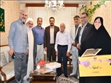 دیدار امام جمعه لواسانات با خانواده معظم 2 شهید سرافراز منطقه