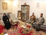 دیدار فرماندار شمیرانات با همسر مکرم شهید مسعود علی‌محمدی