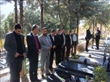 برگزاری آئین غبارروبی و عطر افشانی مزار شهدای رودبارقصران
