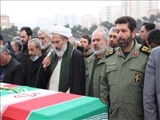 پیکر رستم قاسمی در شهرک شهید محلاتی شمیران تشییع و تدفین شد 