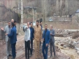 بازدید فرماندار شمیرانات از محل طغیان رودخانه در زایگان
