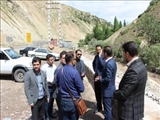 بازدید بخشدار رودبارقصران از محور کمرخانی