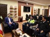 دیدار سرپرست فرمانداری شمیرانات با رئیس پلیس راهنمایی و رانندگی تهران بزرگ و شهردار منطقه یک(شمیران)