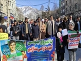 حضور سرپرست فرمانداری شهرستان شمیرانات در میان راهپیمایان بخش رودبار قصران و لواسانات