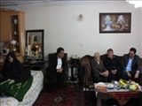 عیادت فرماندار شمیرانات از پدر و مادر شهید سعید آقابیک در روستای ایگل