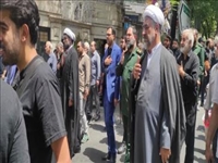 برگزاری مراسم تشییع و تدفین پیکر شهید حسین اویسی در امامزاده علی اکبر(ع) چیذر