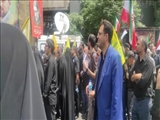 حضور فرماندار شهرستان شمیرانات در مراسم تشییع پیکر شهدای اقتدار کشور