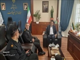 ارتقای امنیت اماکن شمیرانات؛ دیدار فرمانده یگان حفاظت فاتب با فرماندار شهرستان