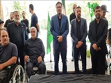 برگزاری مراسم وداع با پیکر مطهر جانباز شهید سیدعلی عمادی با حضور فرماندار شمیرانات