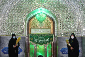 غبارروبی حرم مطهر صالح بن موسی