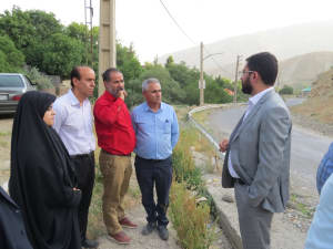 بازدید بخشدار لواسانات از روستای