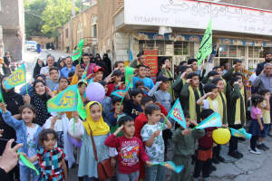 کاروان شادی جشن عید غدیر در بخش