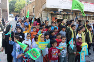 کاروان شادی جشن عید غدیر در بخش