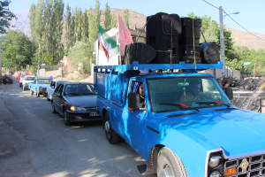 کاروان شادی جشن عید غدیر در بخش