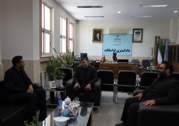 دیدار فرماندار شمیرانات با رئیس دادگستری و دادستان بخش لواسانات، رئیس حوزه قضایی بخش رودبار قصران و رئیس مجتمع قضایی عدالت